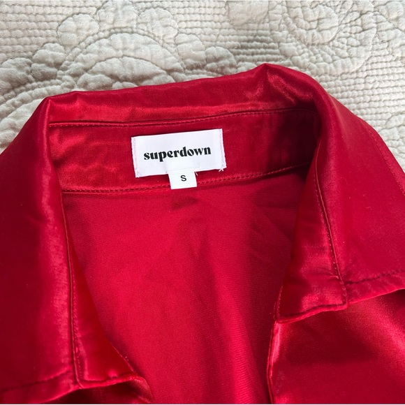 NWOT Revolve x superdown Sophie Draped Mini
Dress in Red - Picture 5 of 8